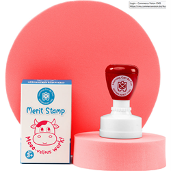 Moo-vellous Work Merit Stamp